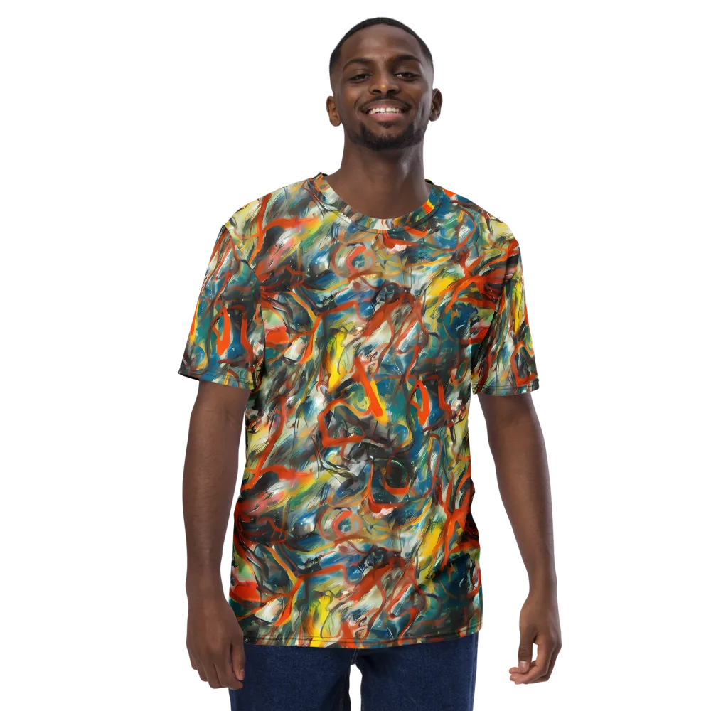 Chromatic Fusion on Men's Crew Neck T-Shirt — Front