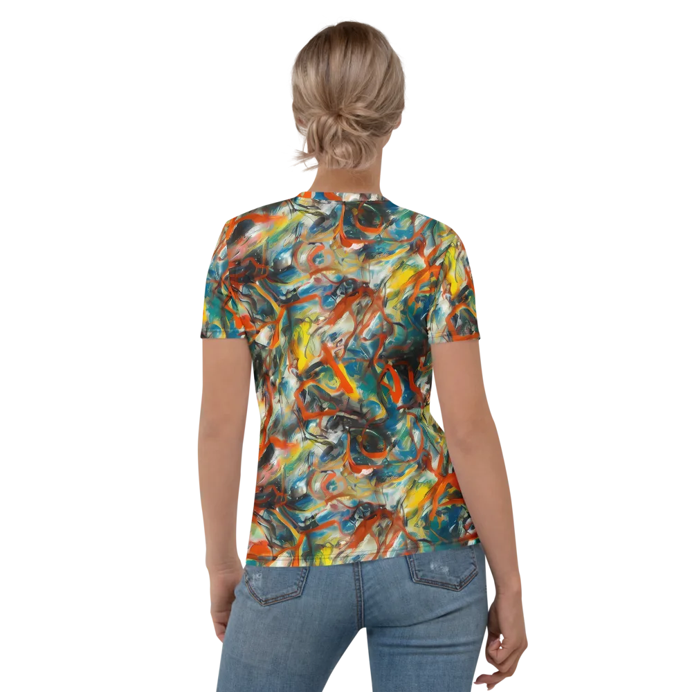 Chromatic Fusion on Women's Crew Neck T-Shirt — Back