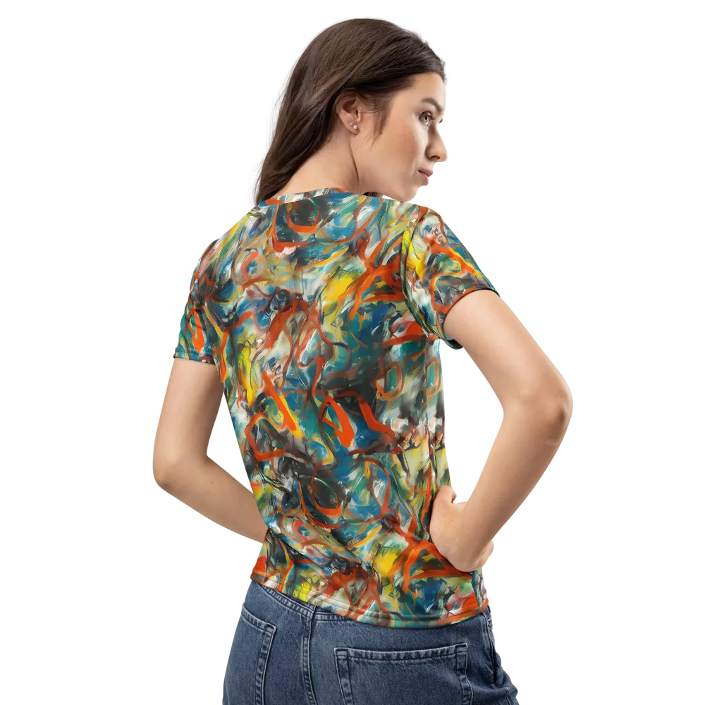 Chromatic Fusion on Women's Crew Neck T-Shirt — Back