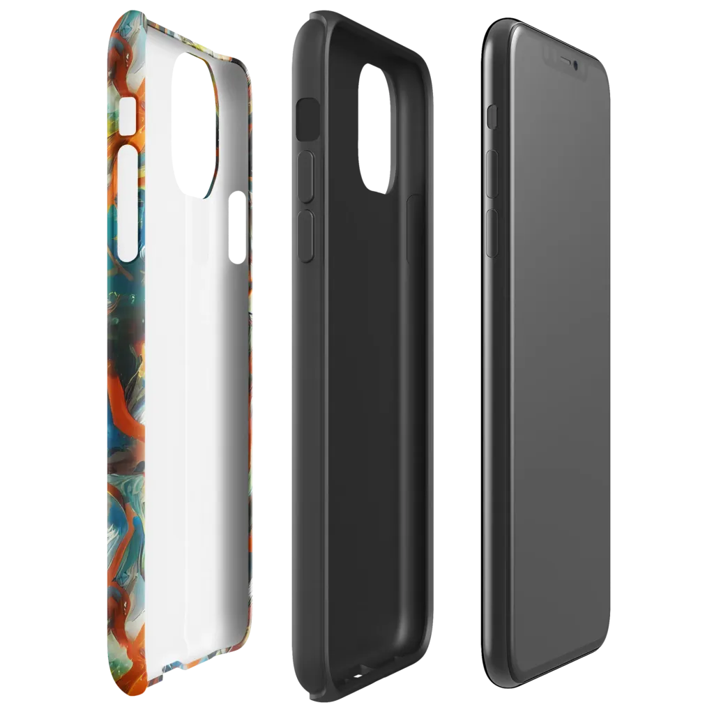 Chromatic Fusion on Tough Case for iPhone® — Right