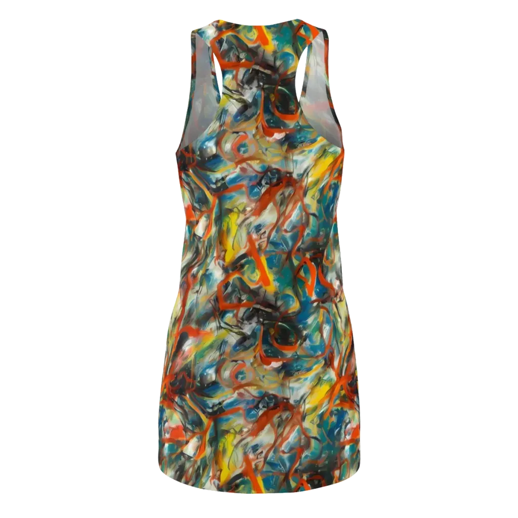 Chromatic Fusion on Racerback Dress — Back