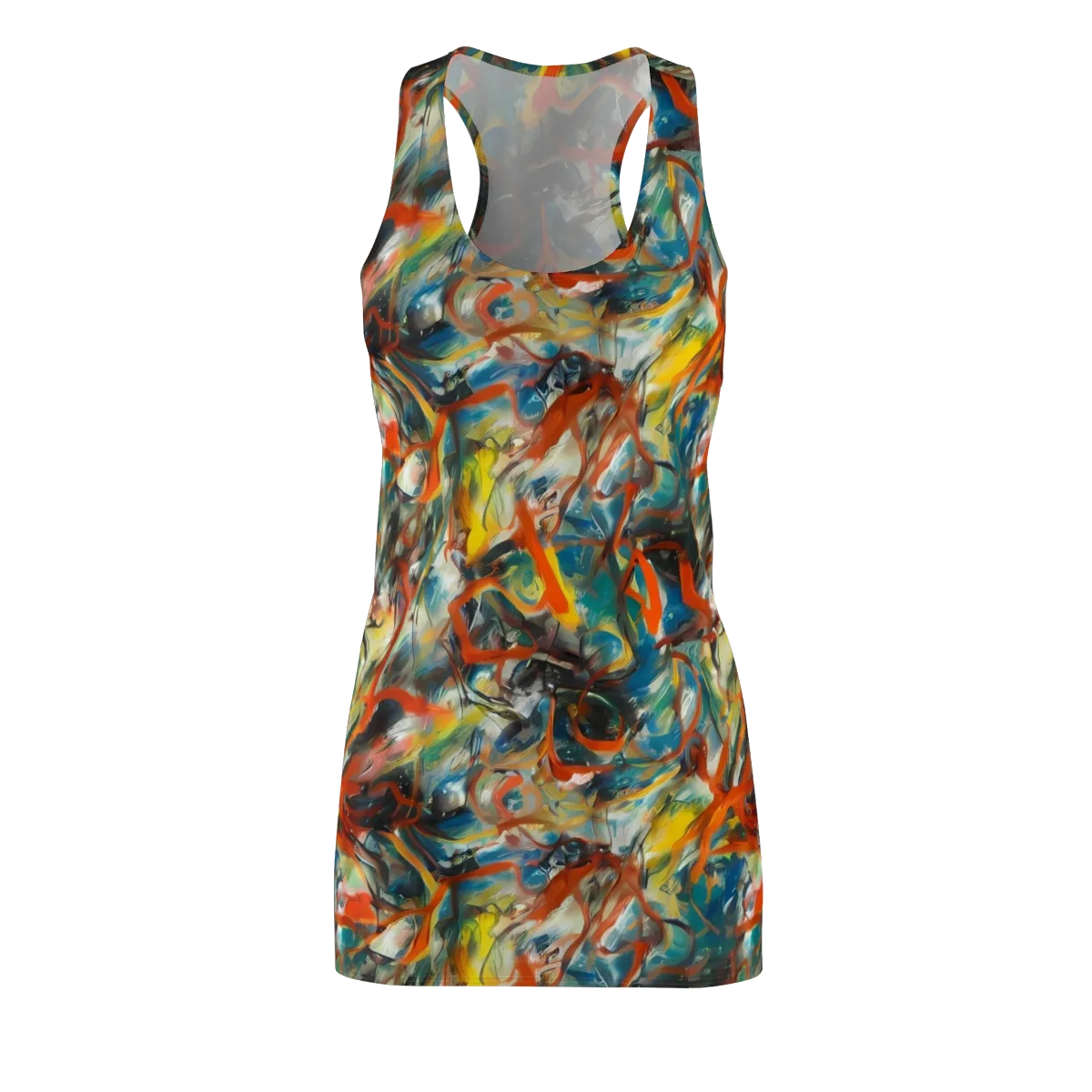 Chromatic Fusion on Racerback Dress — Front