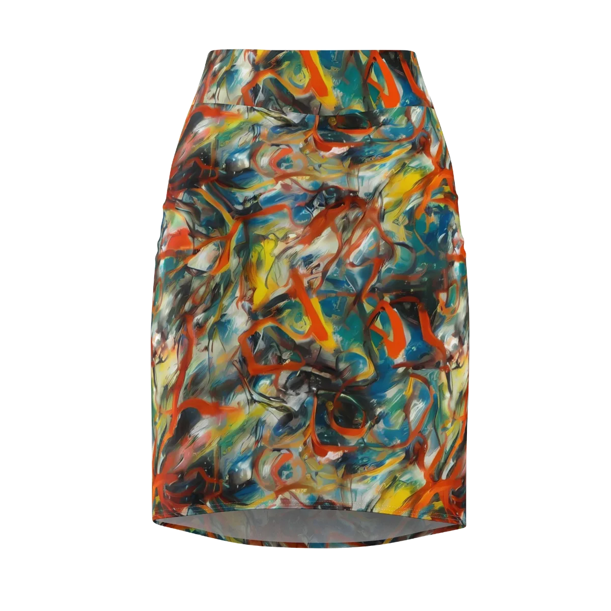 Chromatic Fusion on Pencil Skirt — Front