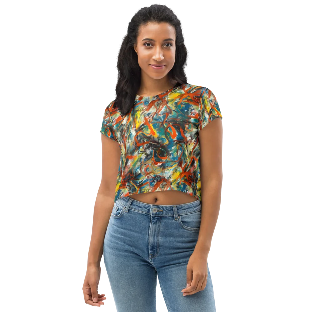 Chromatic Fusion on Crop Tee — Front