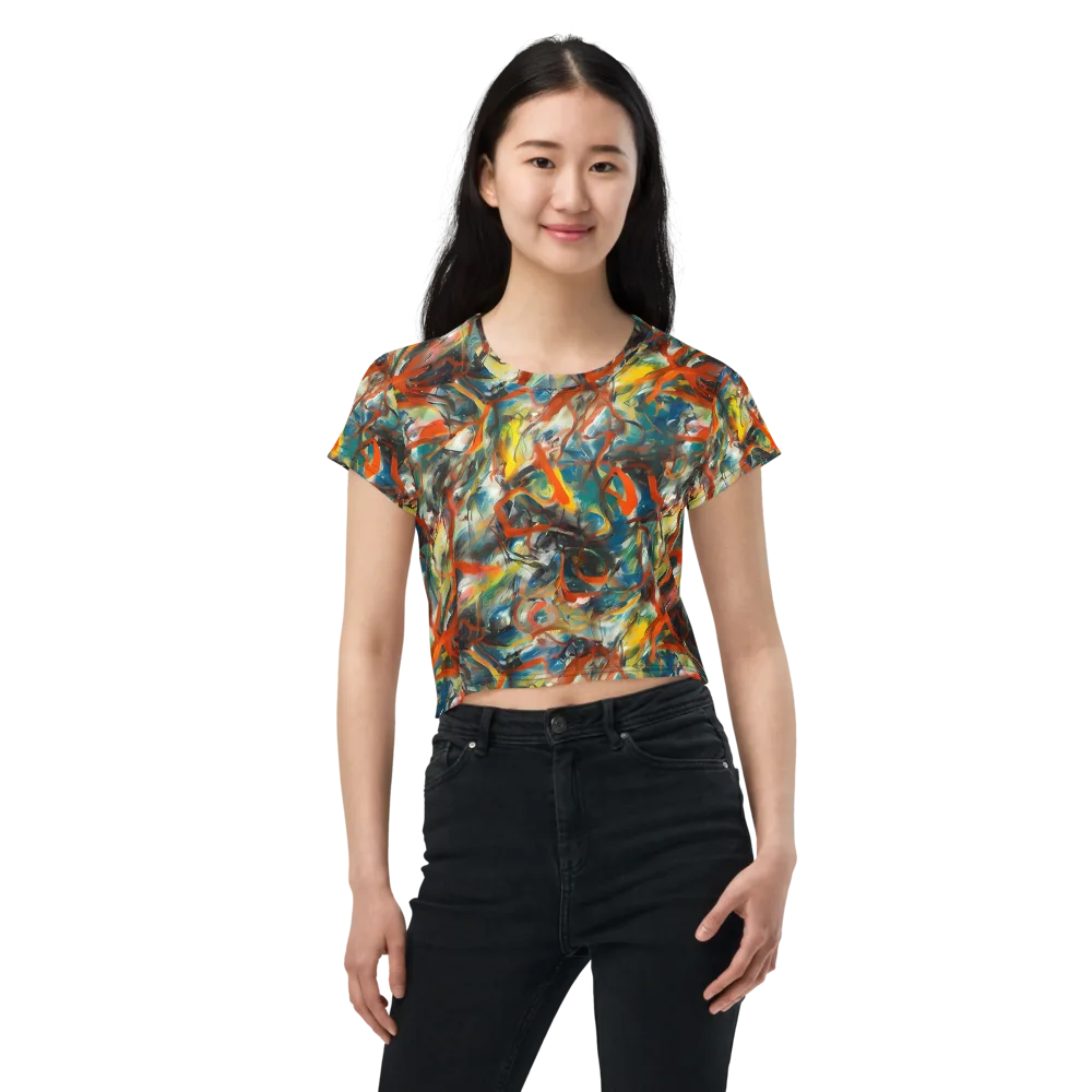 Chromatic Fusion on Crop Tee — Front