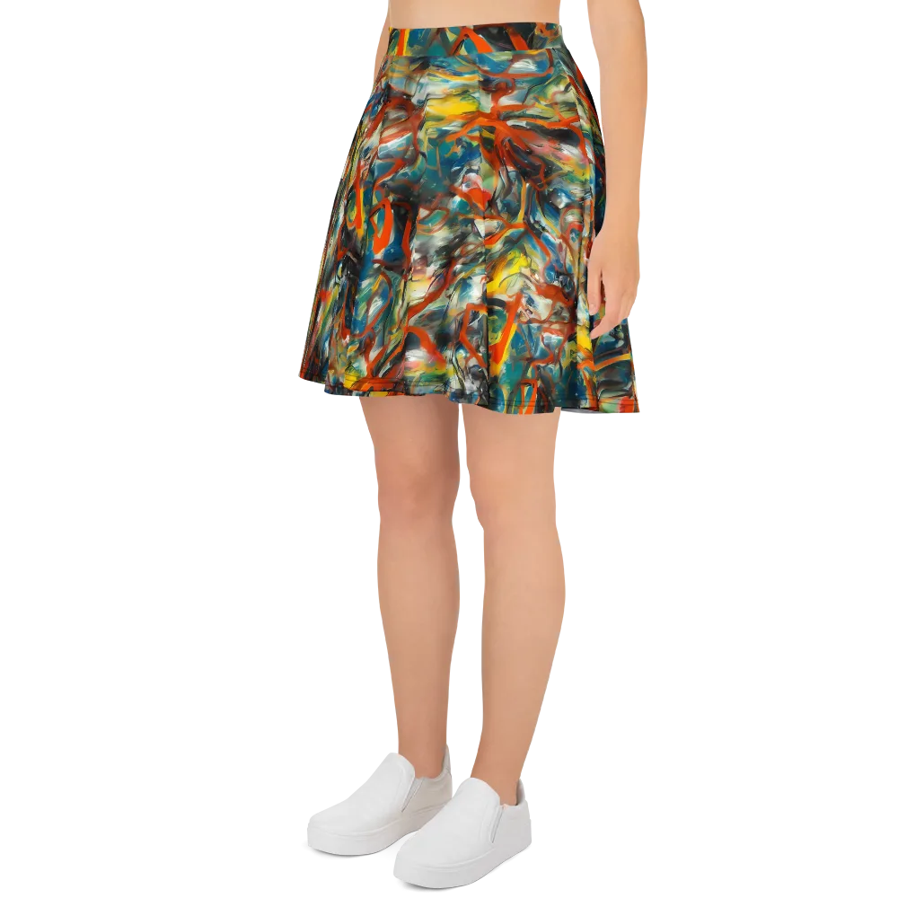 Chromatic Fusion on Skater Skirt — Left