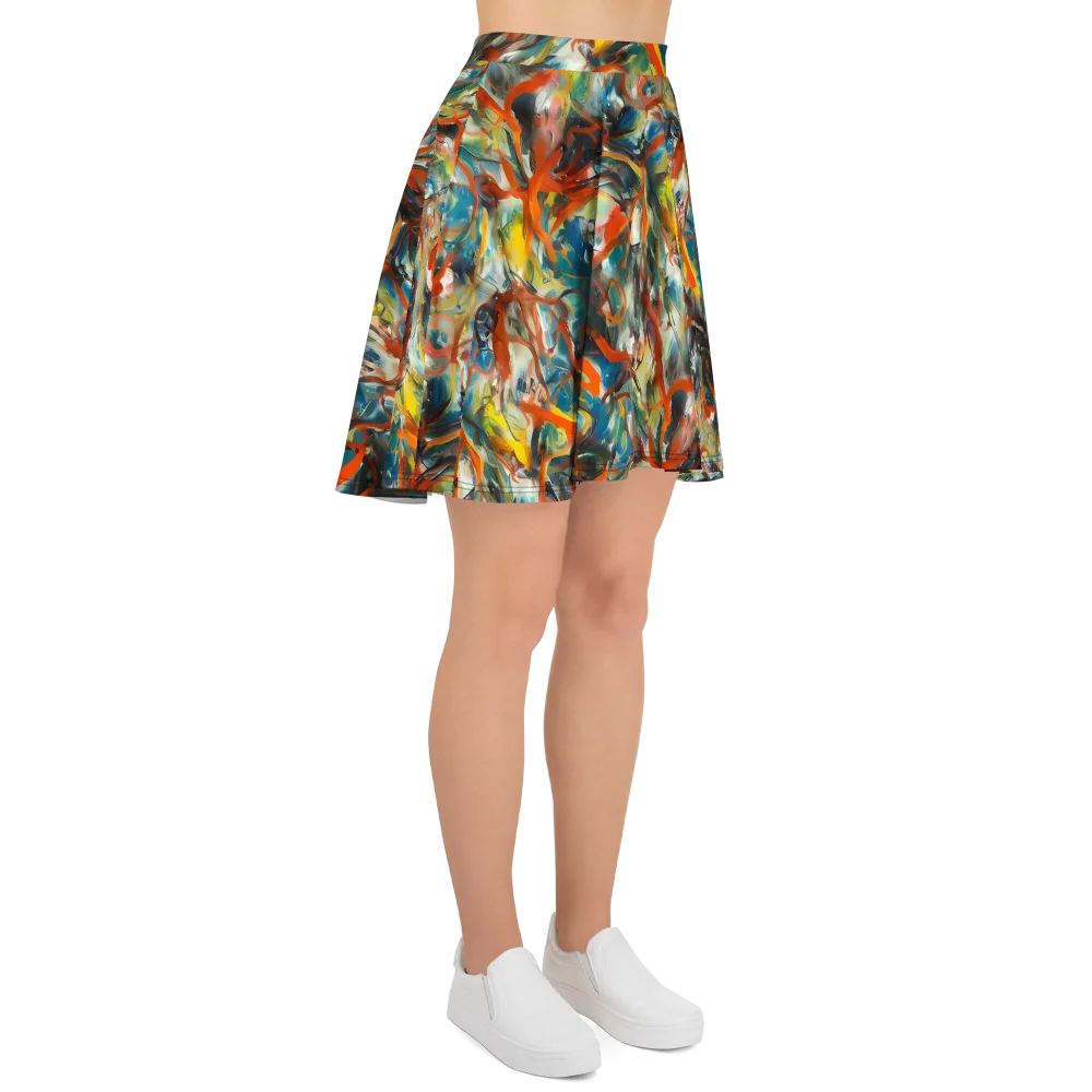 Chromatic Fusion on Skater Skirt — Right