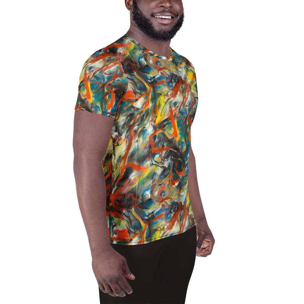 Chromatic Fusion on Men's Athletic T-Shirt — Right