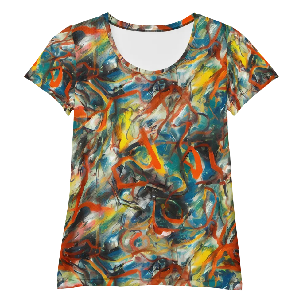 Chromatic Fusion on Women's Athletic T-Shirt — Front