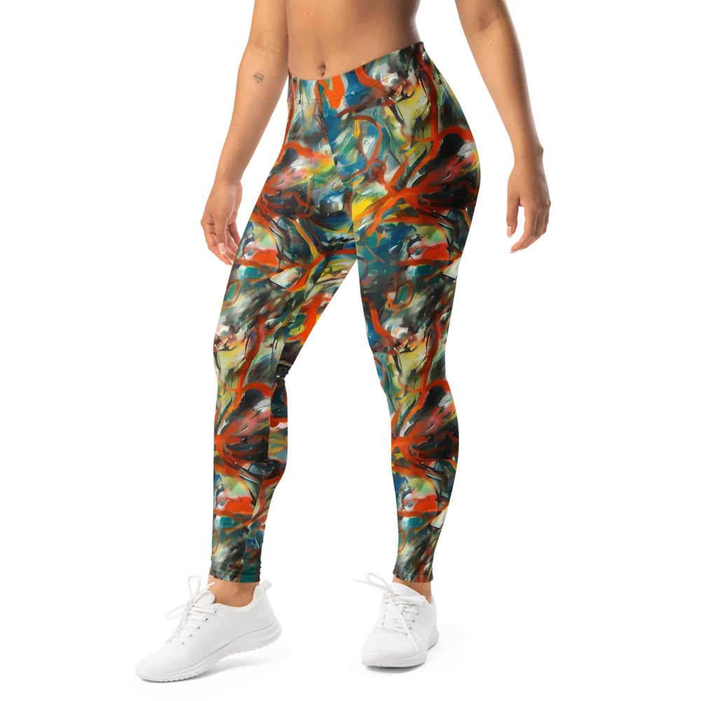 Chromatic Fusion on Leggings — Left Front