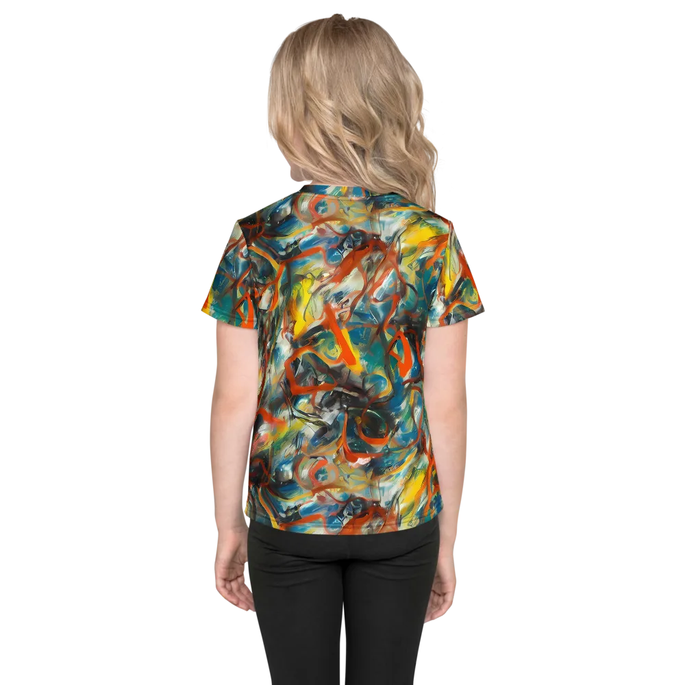 Chromatic Fusion on Kids Crew Neck T-Shirt — Back