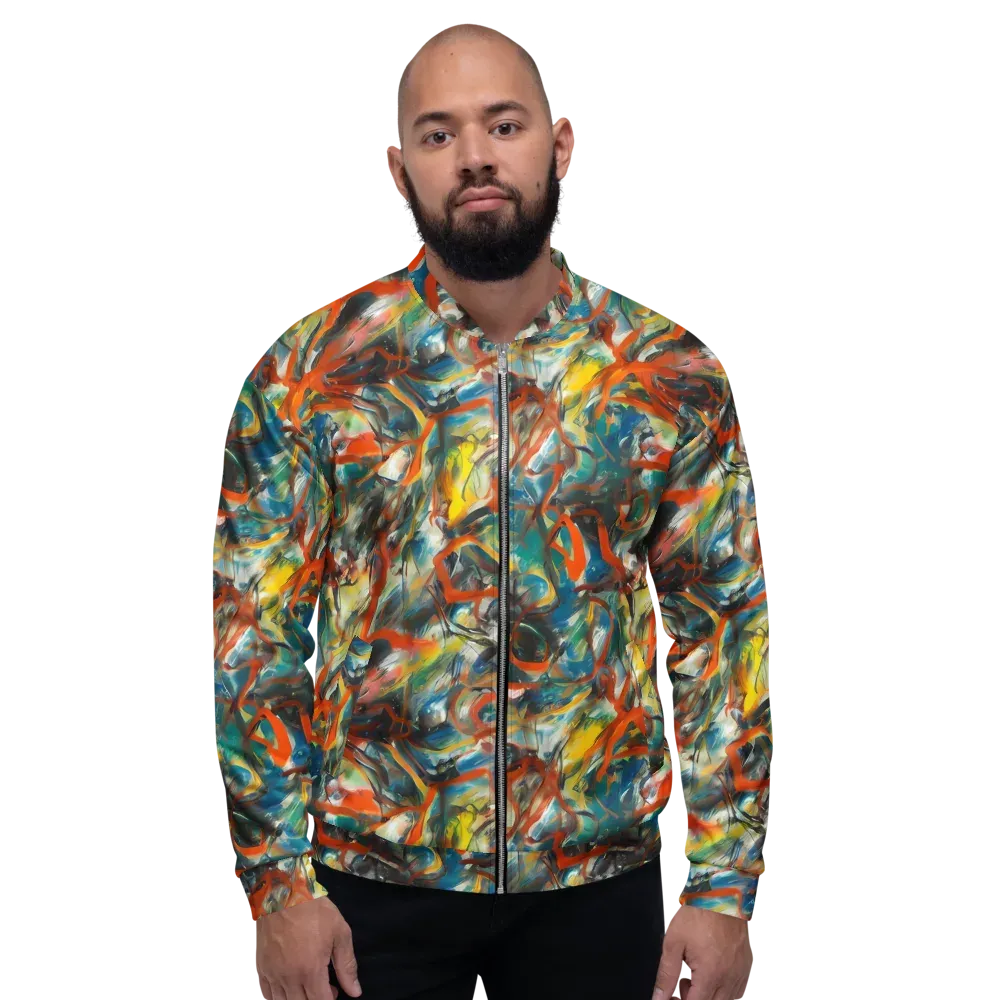 Chromatic Fusion on Bomber Jacket — Front
