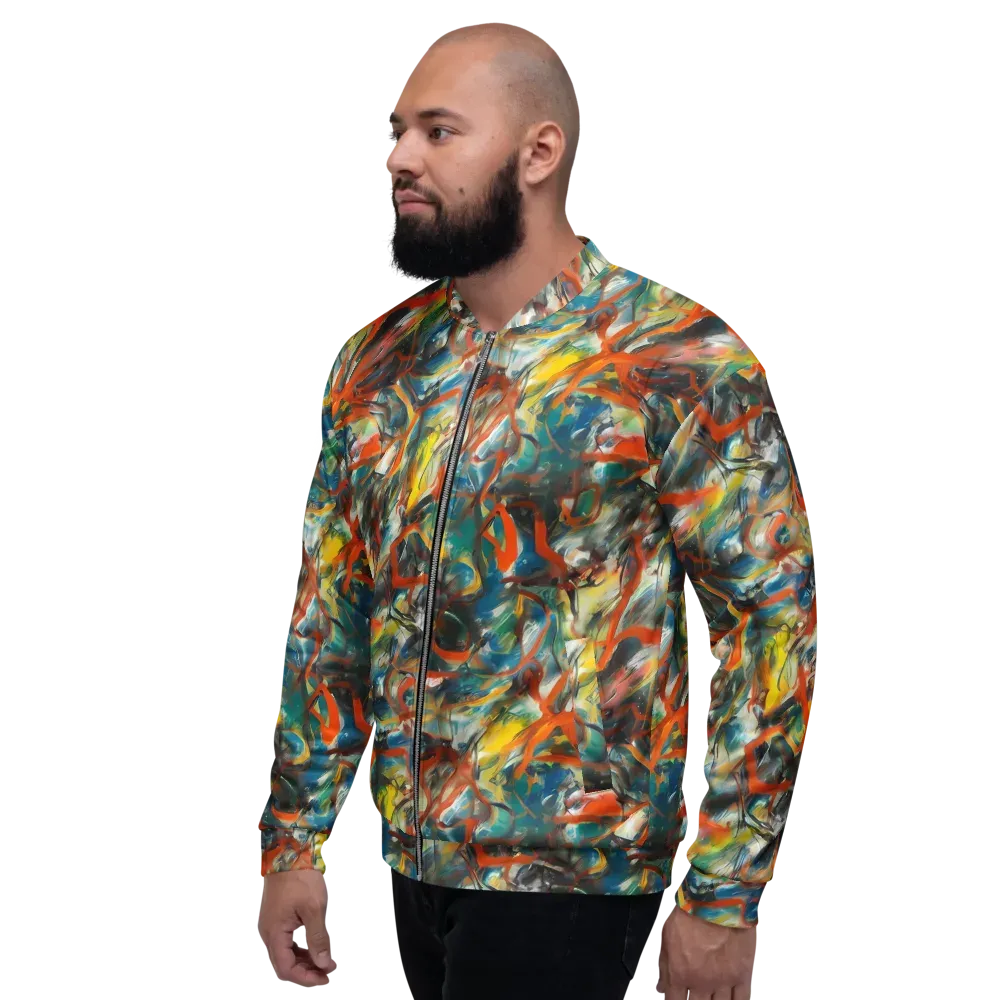Chromatic Fusion on Bomber Jacket — Left