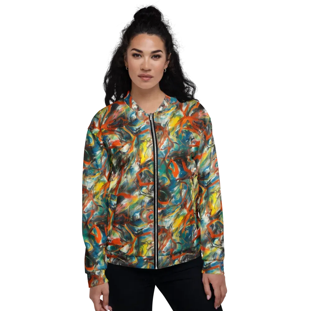 Chromatic Fusion on Bomber Jacket — Front