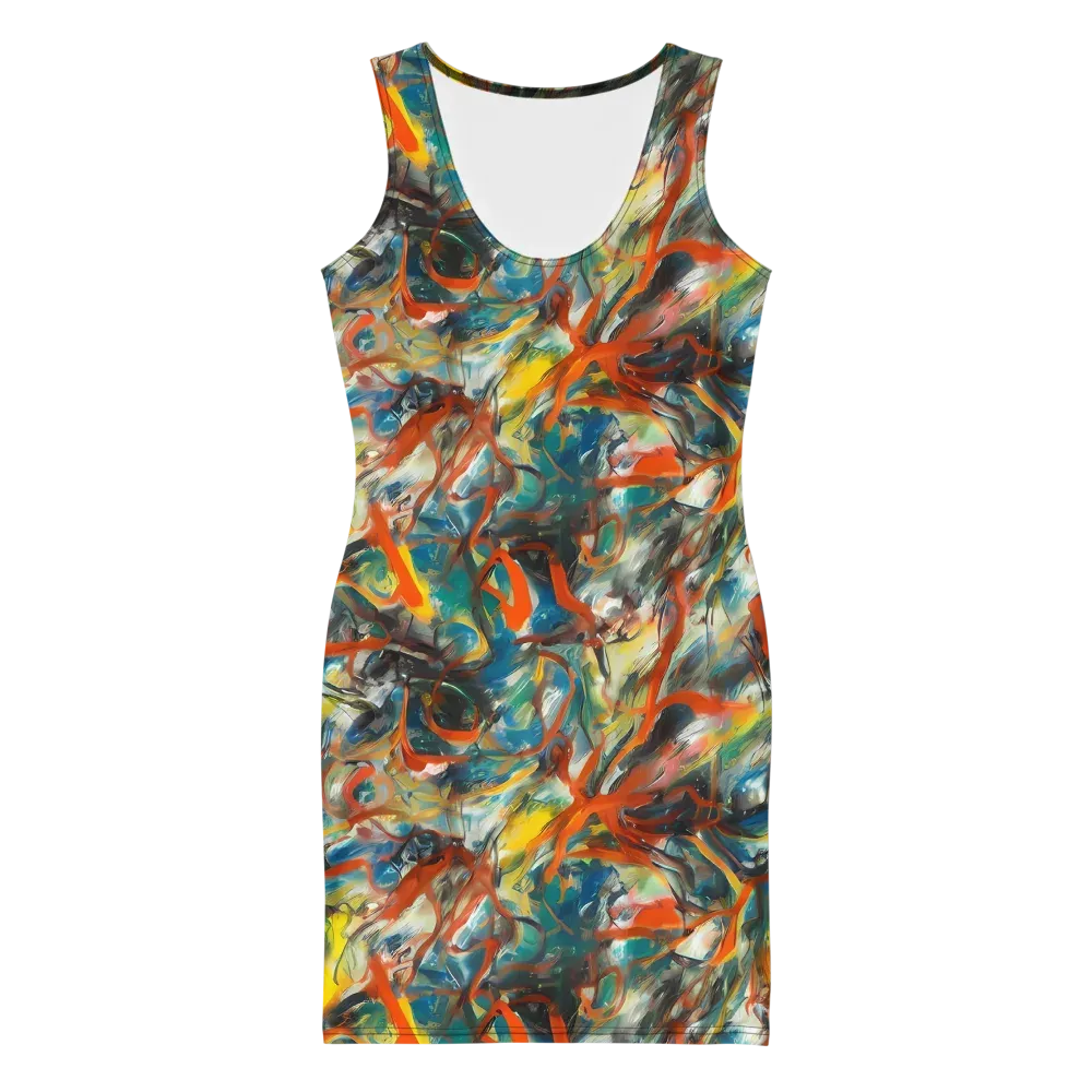 Chromatic Fusion on Bodycon Dress — Front