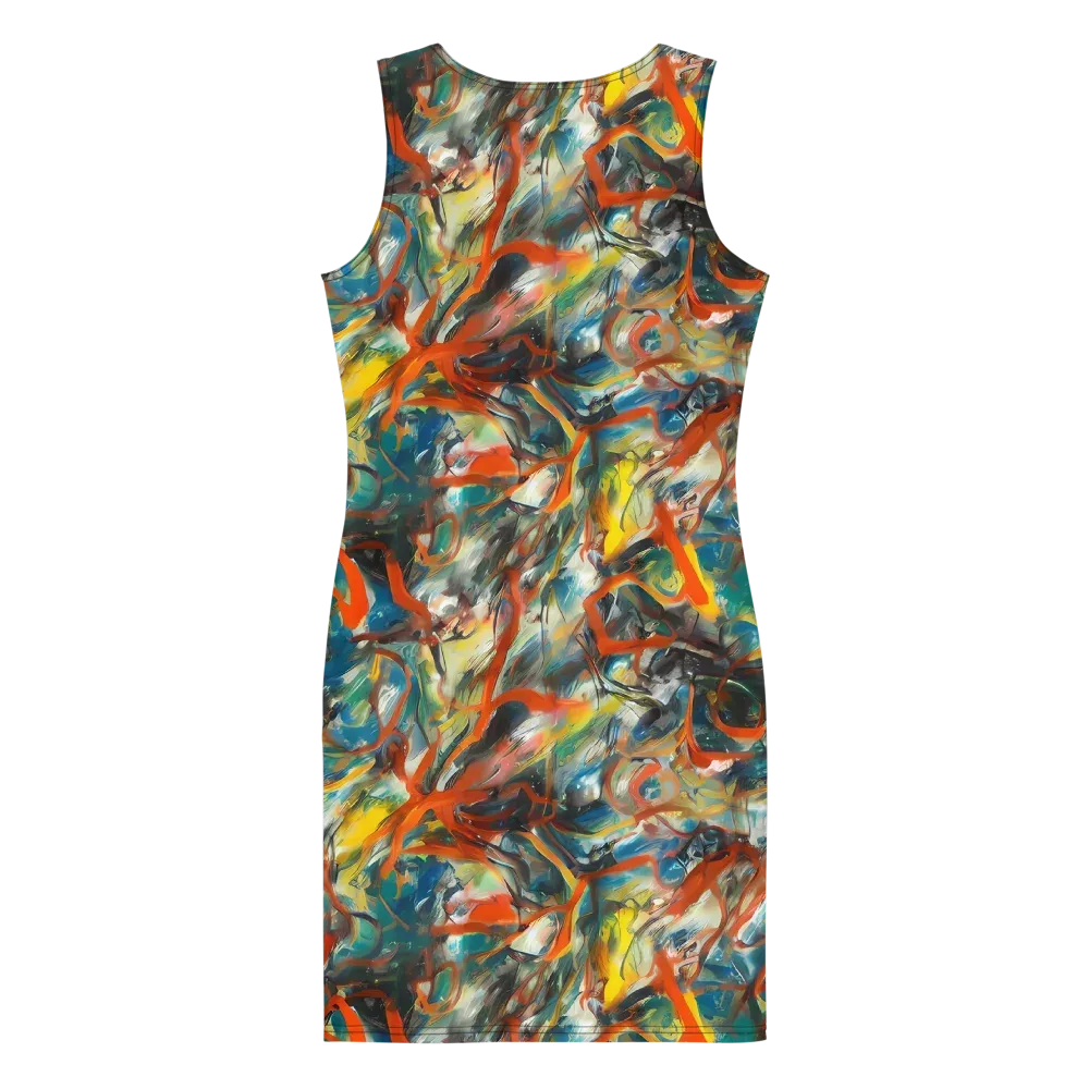 Chromatic Fusion on Bodycon Dress — Back