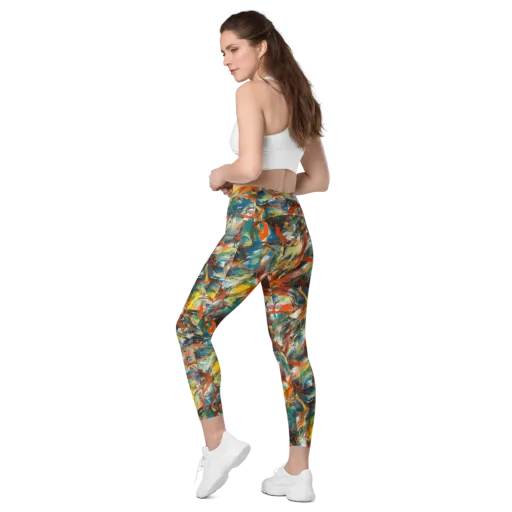 Chromatic Fusion on a Leggings with Pockets