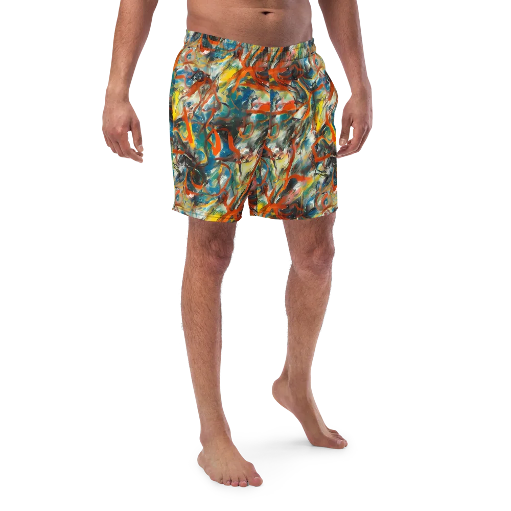 Chromatic Fusion on Swim Trunks — Front