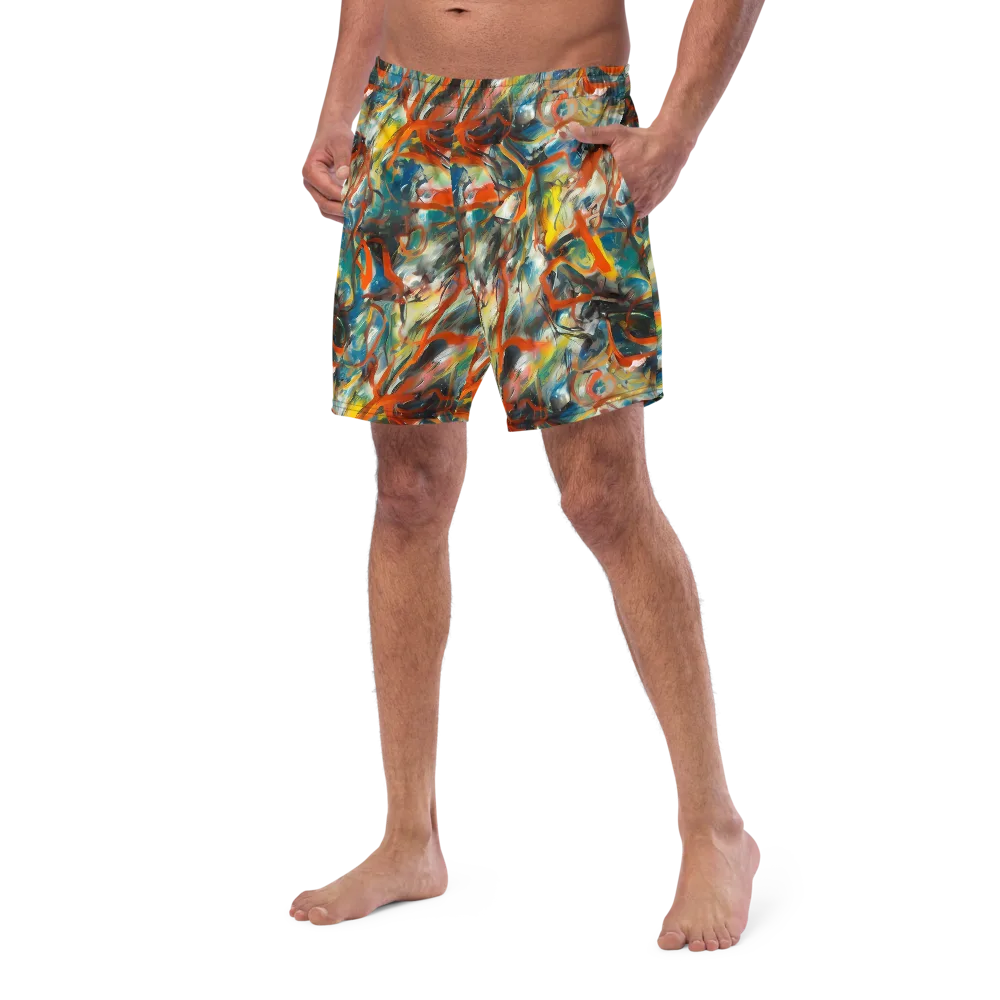 Chromatic Fusion on Swim Trunks — Left Front