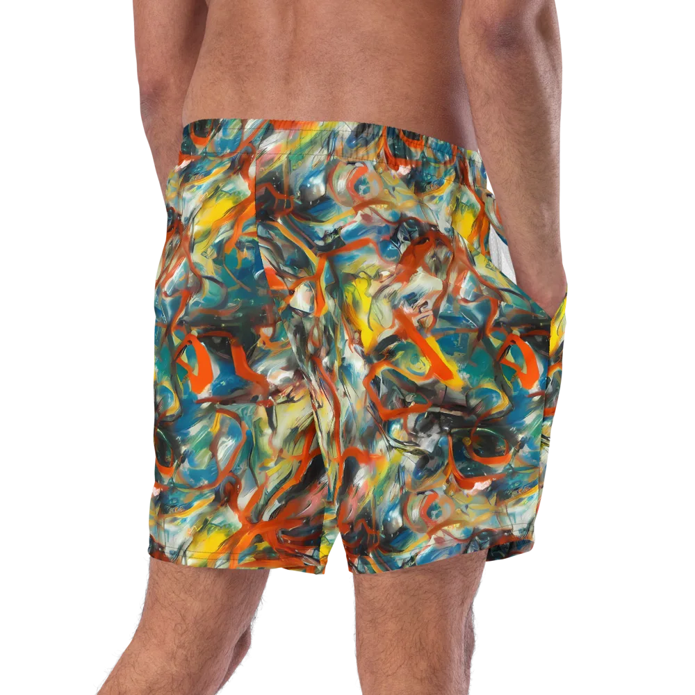 Chromatic Fusion on Swim Trunks — Right Back
