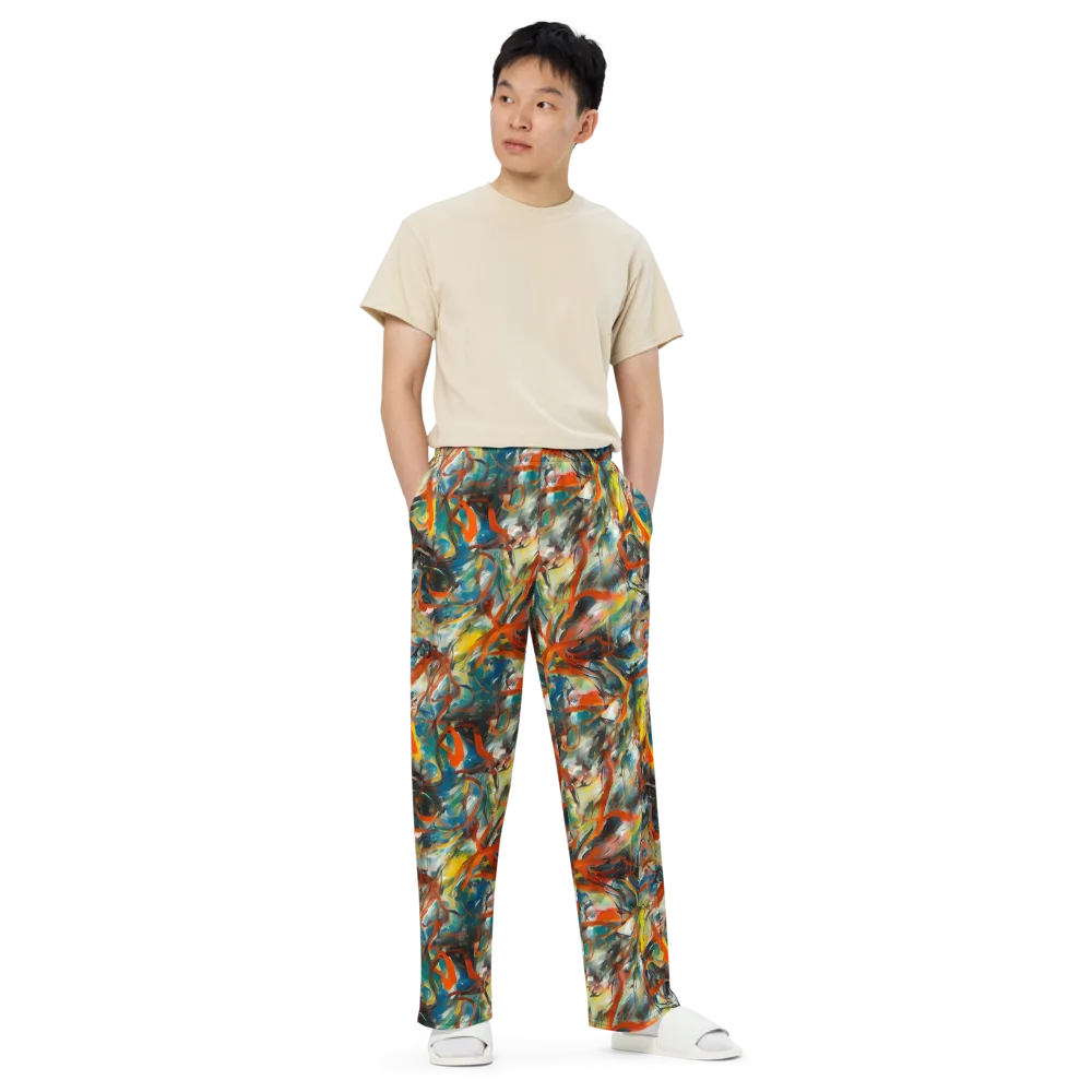 Chromatic Fusion on Wide-Leg Pants — Front