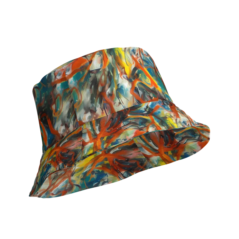 Chromatic Fusion on Reversible Bucket Hat — Product details Outside
