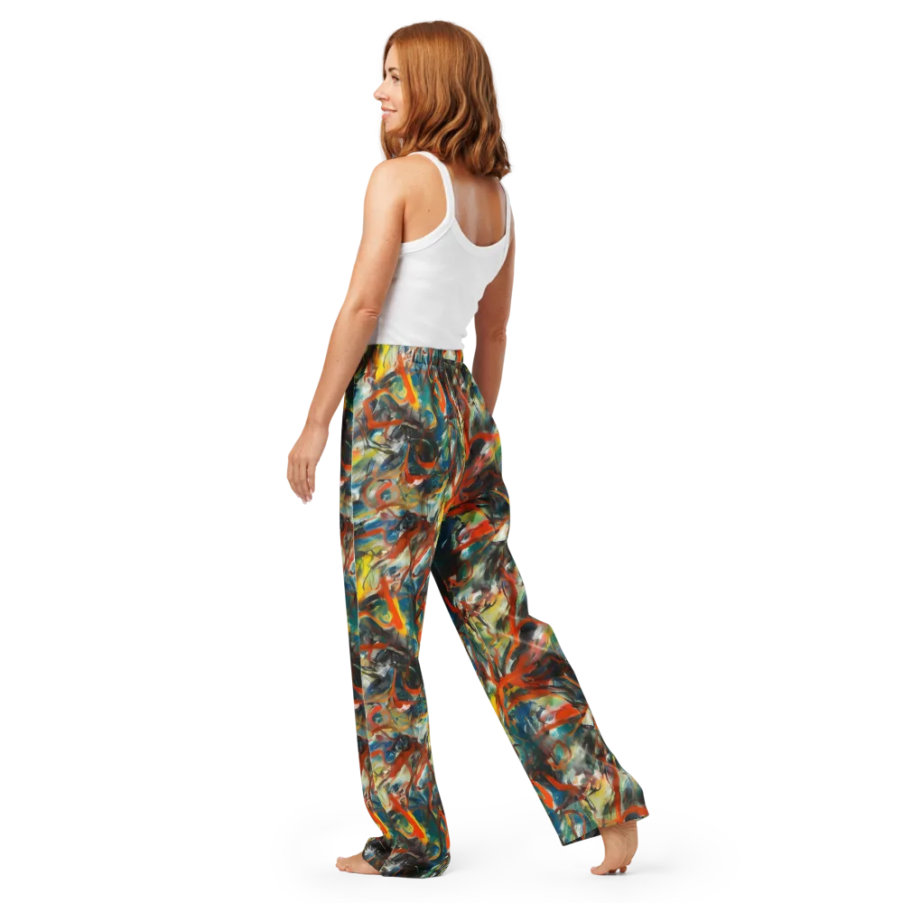 Chromatic Fusion on Women's Pajama Pants — Back