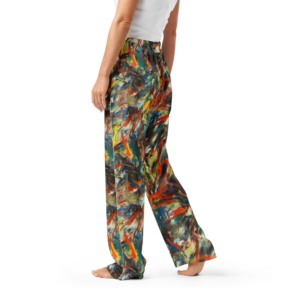 Chromatic Fusion on Women's Pajama Pants — Left