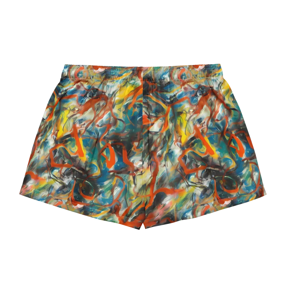 Chromatic Fusion on Women's Pajama Shorts — Back