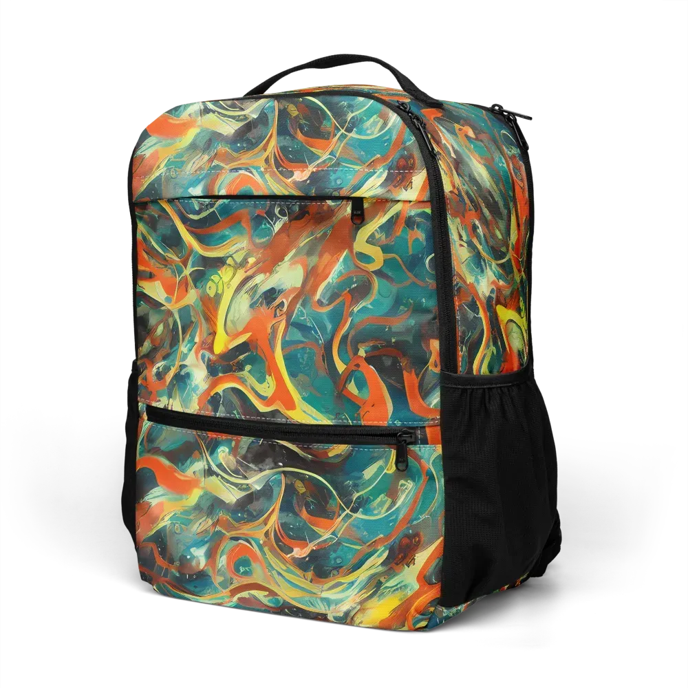 Chromatic Vortex on Utility Backpack — Left Front