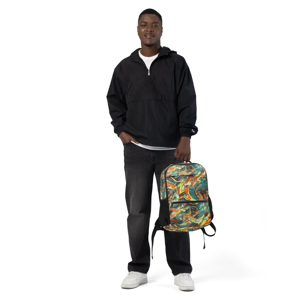 Chromatic Vortex on Utility Backpack — Front