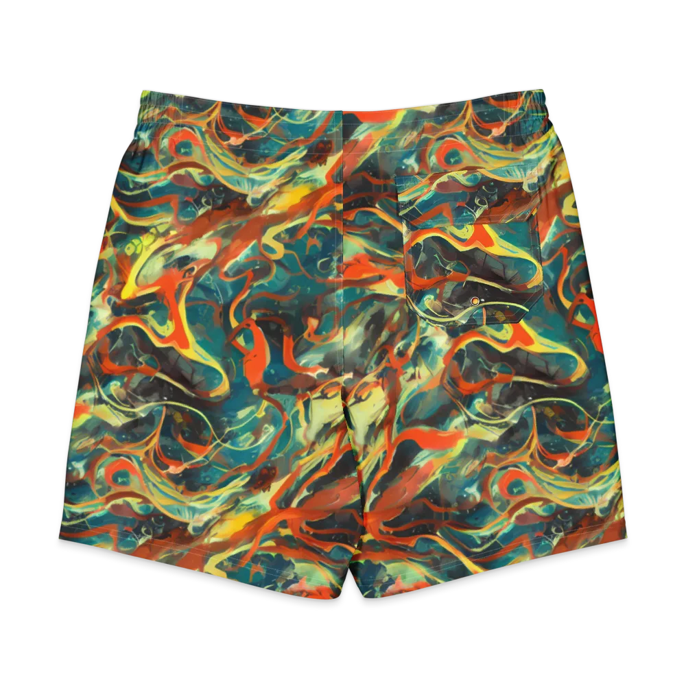 Chromatic Vortex on Men's Board Shorts — Back