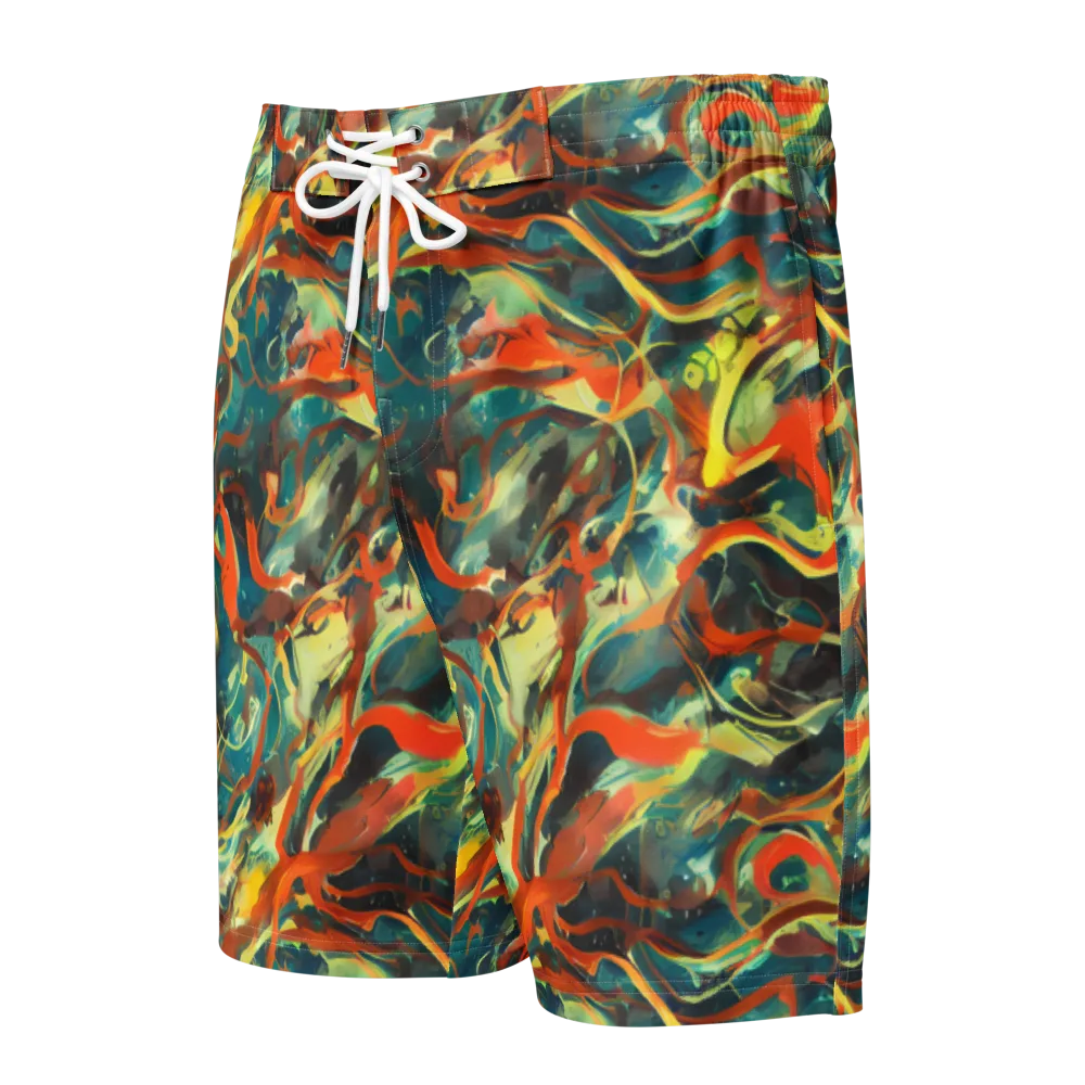 Chromatic Vortex on Men's Board Shorts — Front