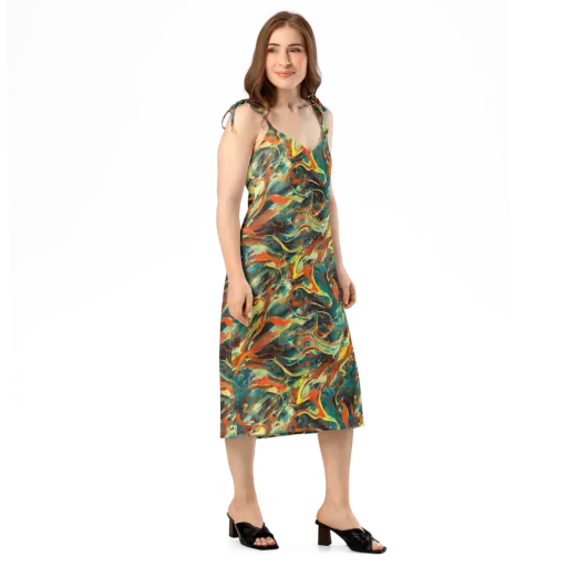 Chromatic Vortex on a Slip Dress