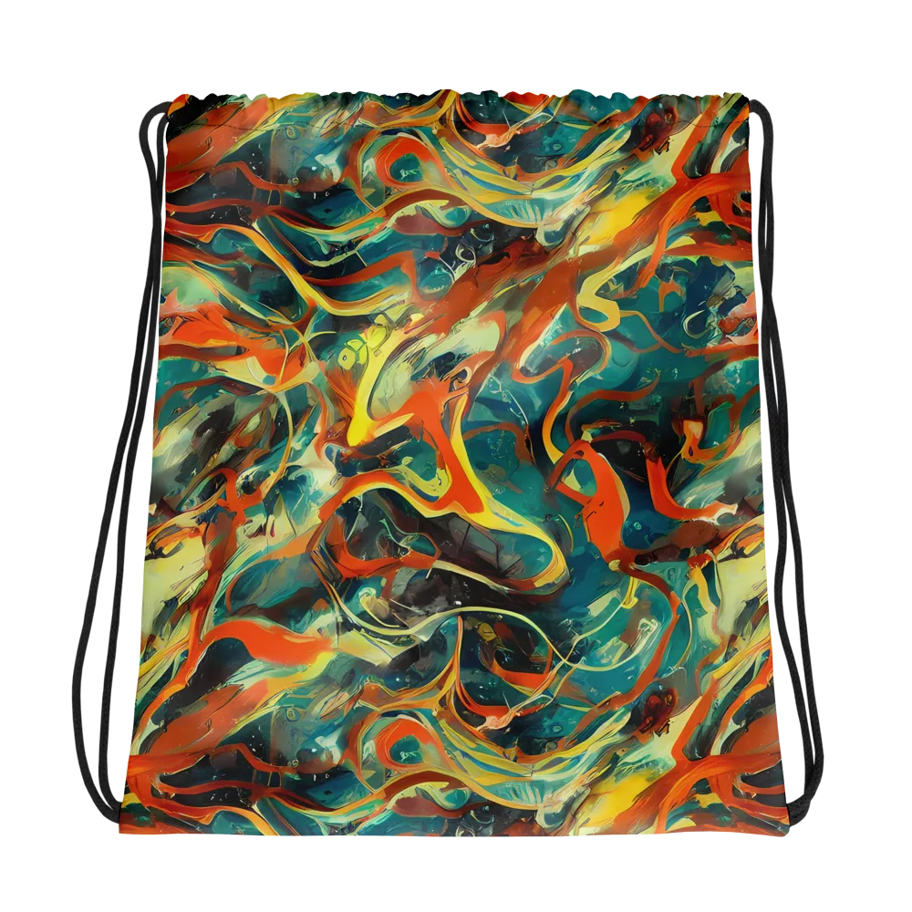 Chromatic Vortex on Drawstring Bag — Photo