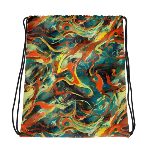 Chromatic Vortex on a Drawstring Bag