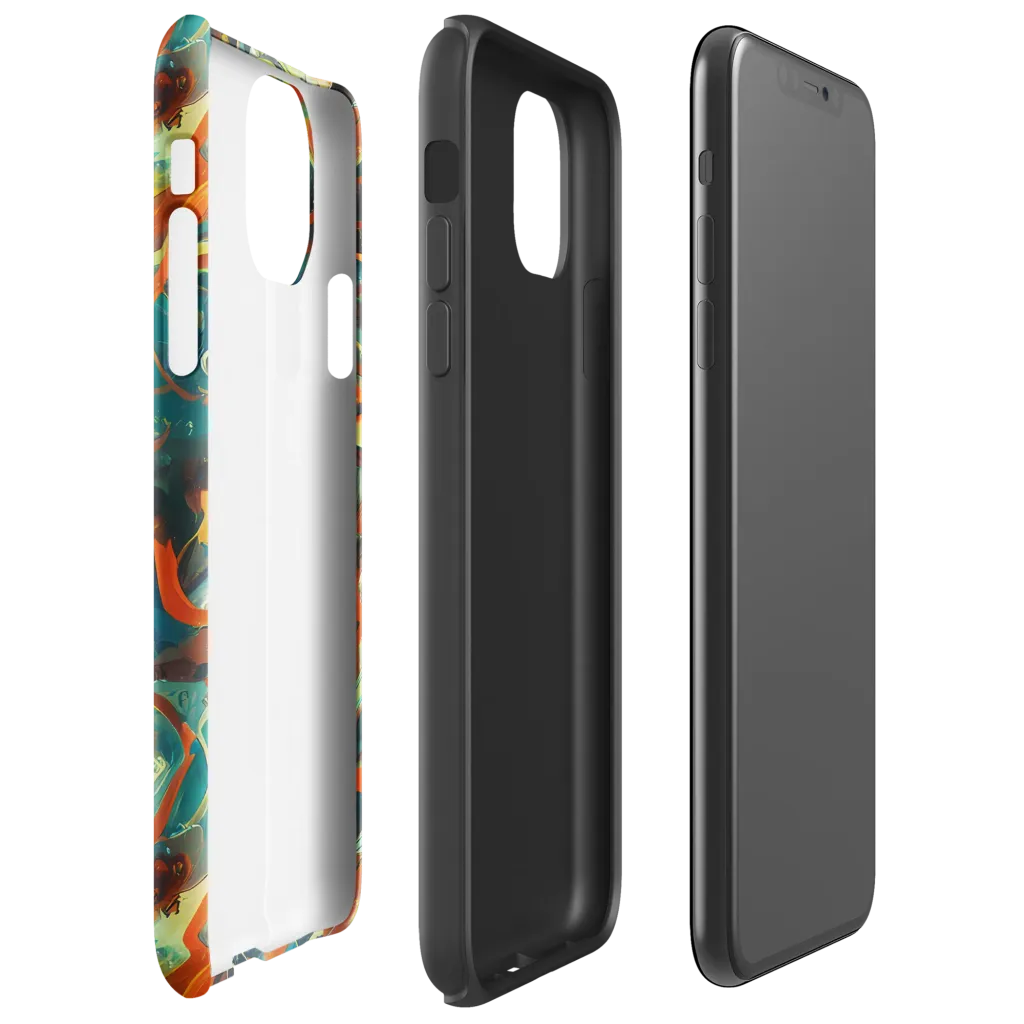 Chromatic Vortex on Tough Case for iPhone® — Right