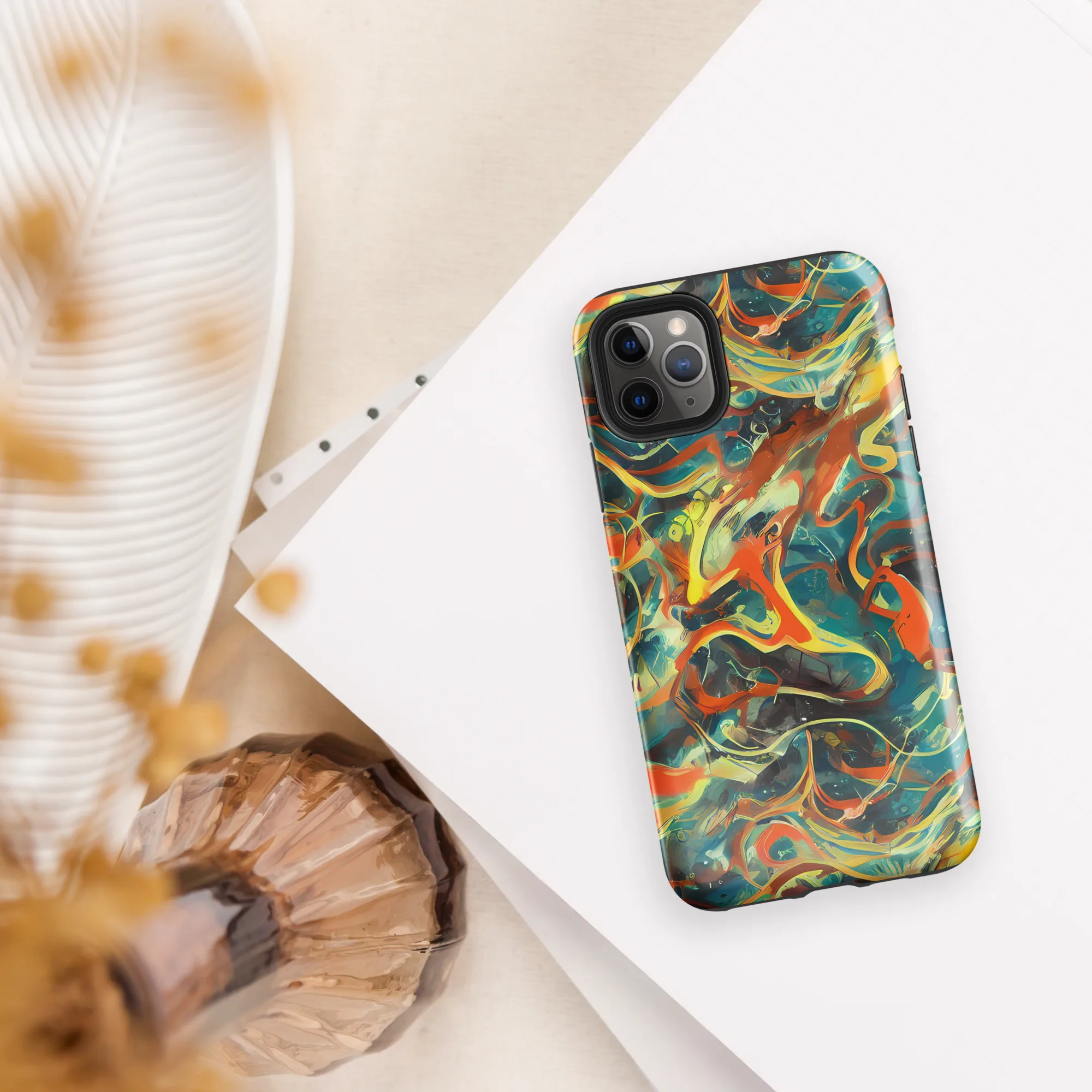 Chromatic Vortex on Tough Case for iPhone® — Front