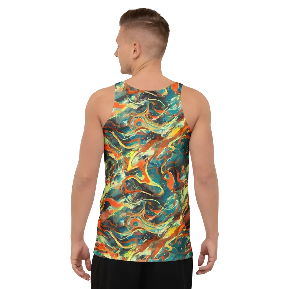 Chromatic Vortex on Men's Tank Top — Back