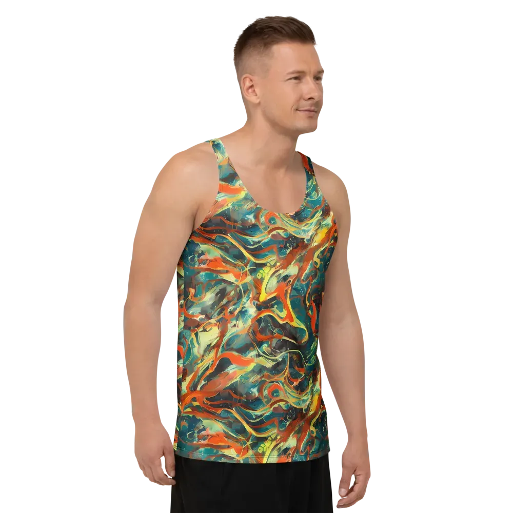Chromatic Vortex on Men's Tank Top — Right Front