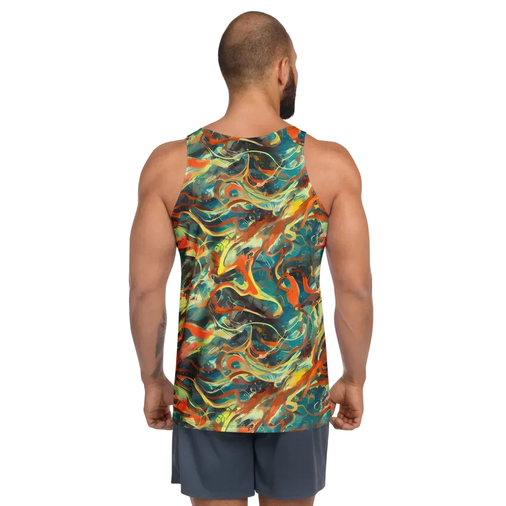 Chromatic Vortex on Men's Tank Top — Back