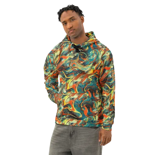 Chromatic Vortex on a Cotton Hoodie