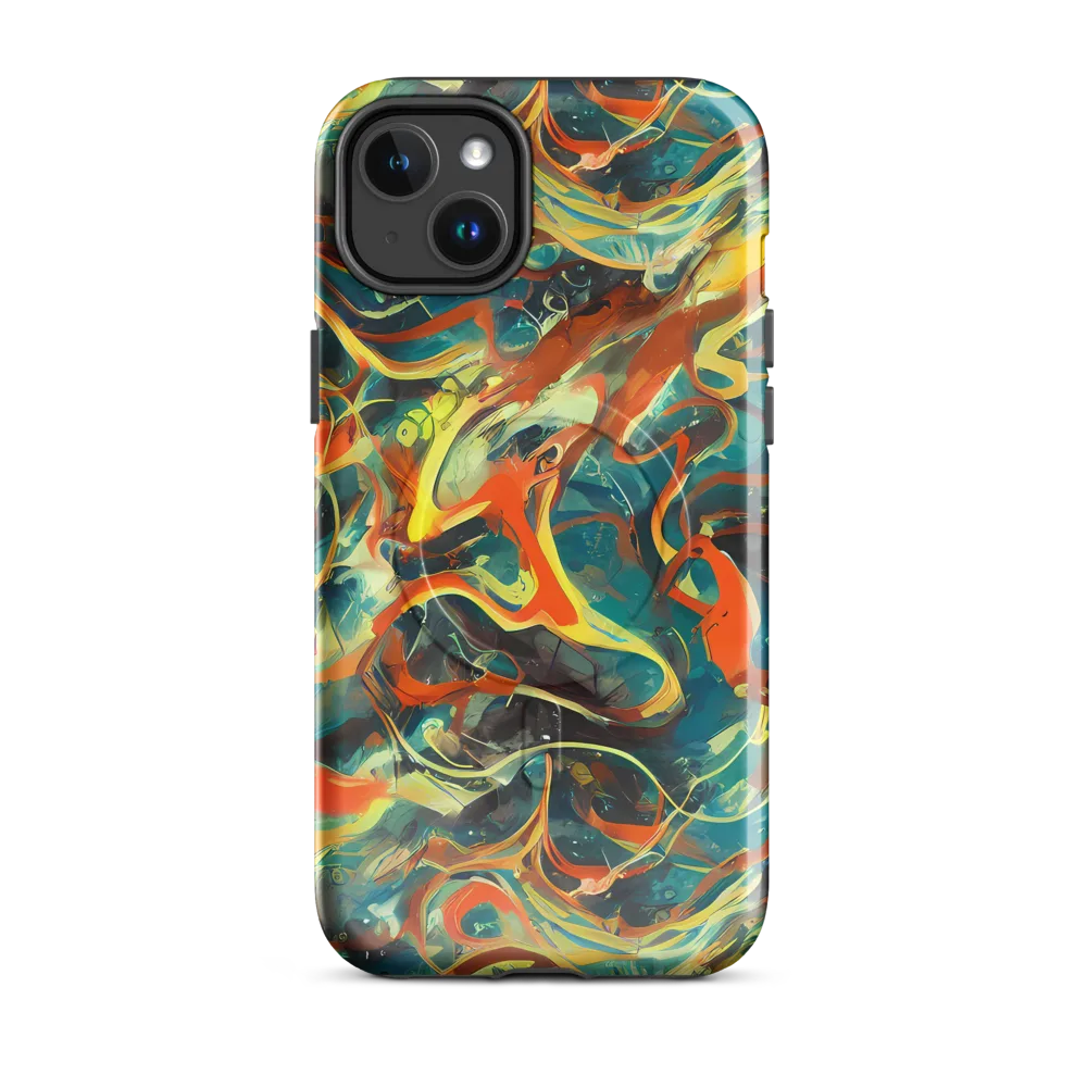 Chromatic Vortex on MagSafe Tough Case for iPhone® — Front