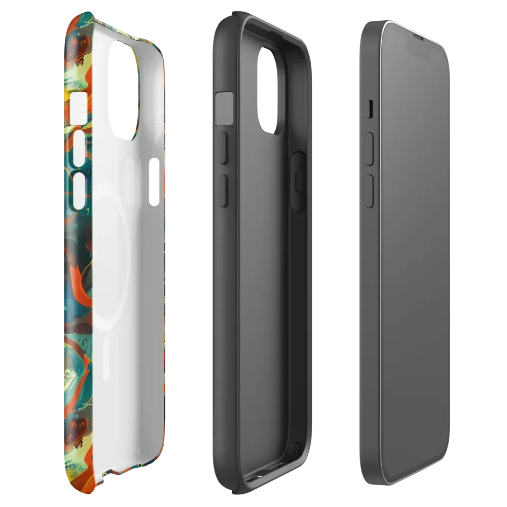 Chromatic Vortex on MagSafe Tough Case for iPhone® — Front
