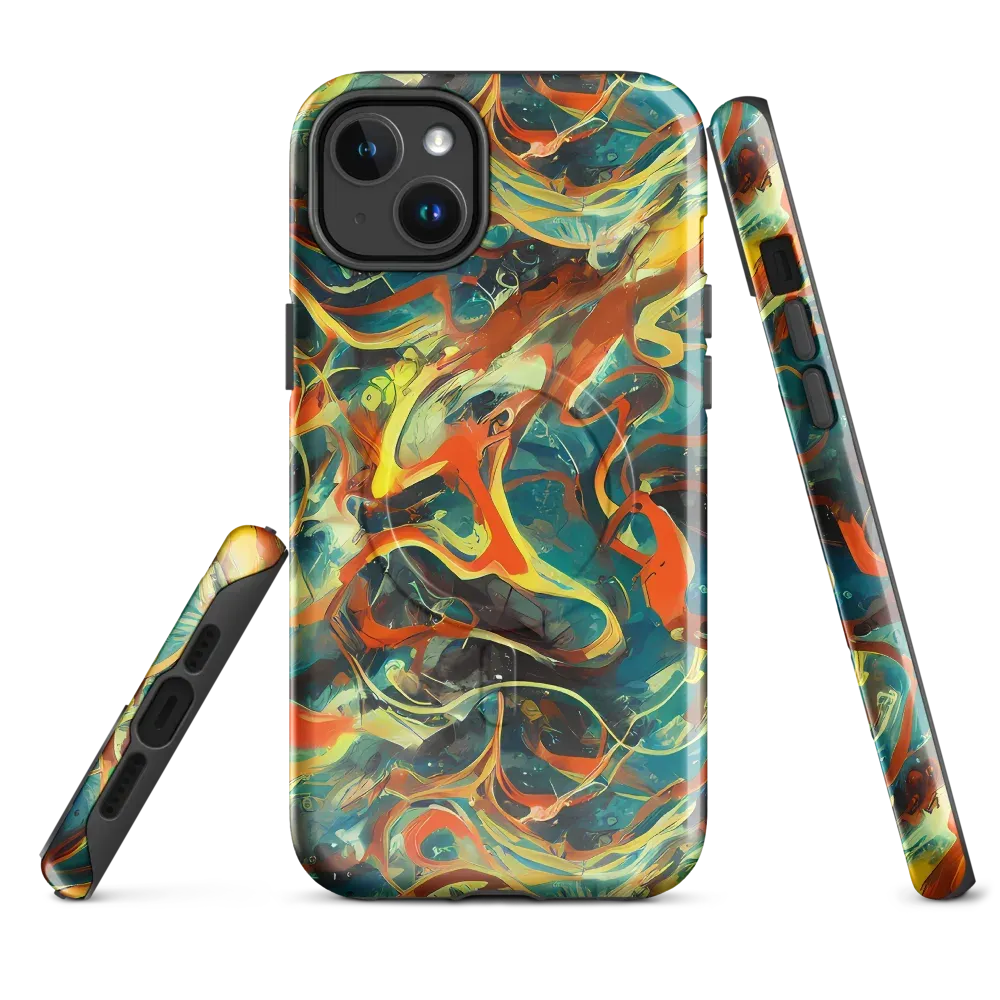 Chromatic Vortex on MagSafe Tough Case for iPhone® — Front