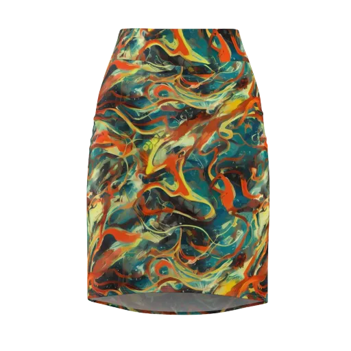Chromatic Vortex on a Pencil Skirt