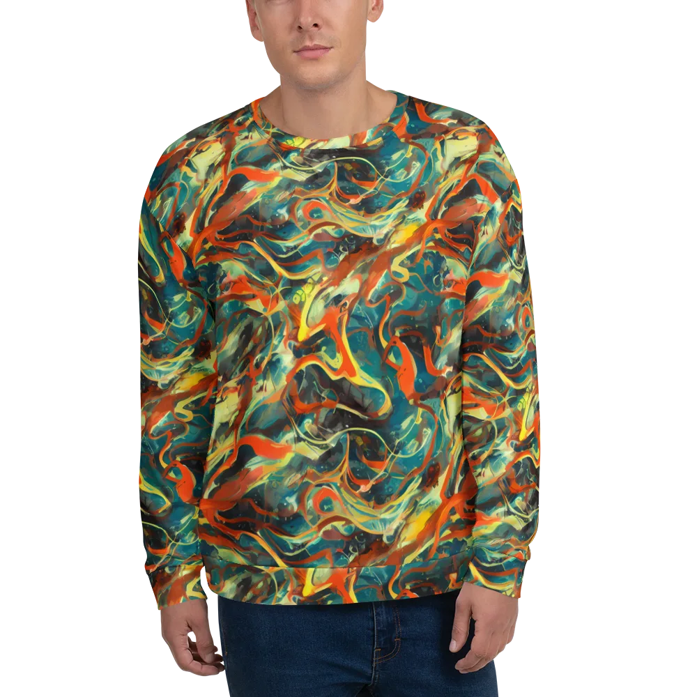 Chromatic Vortex on Sweatshirt — Front