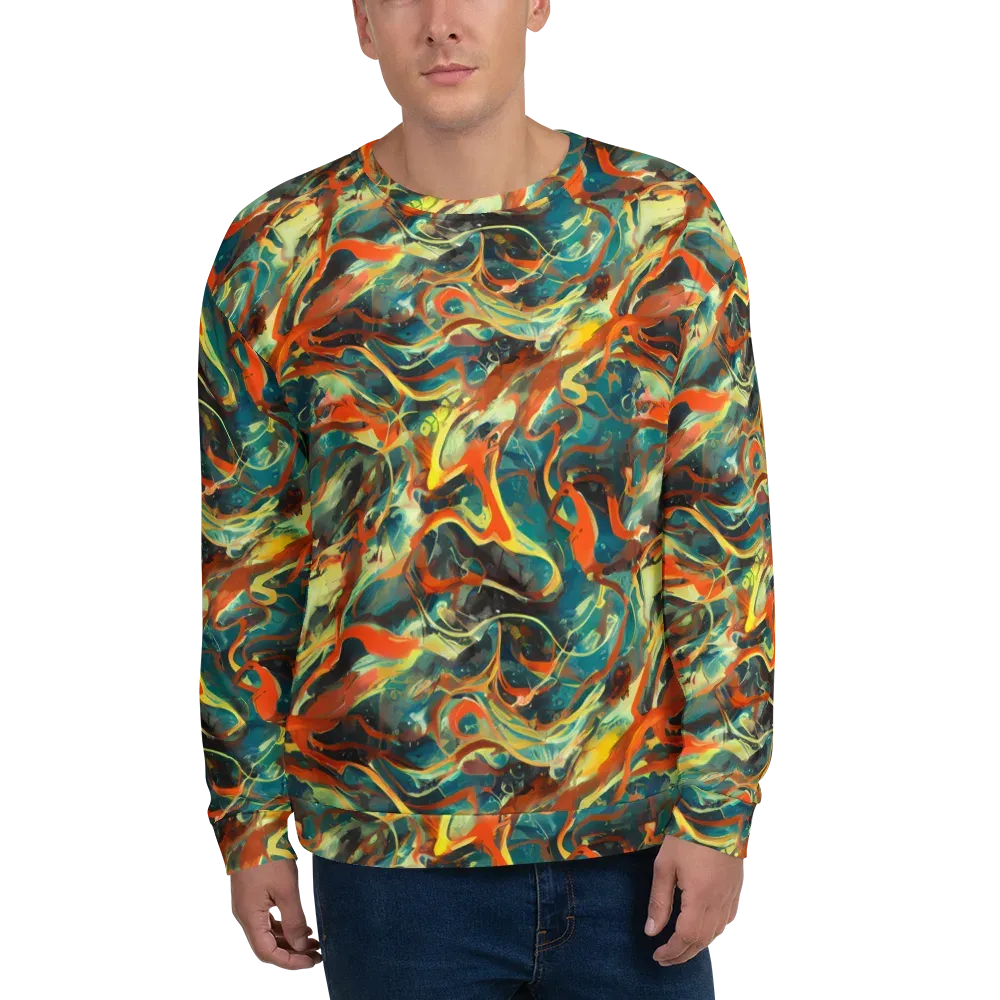 Chromatic Vortex on Sweatshirt — Front