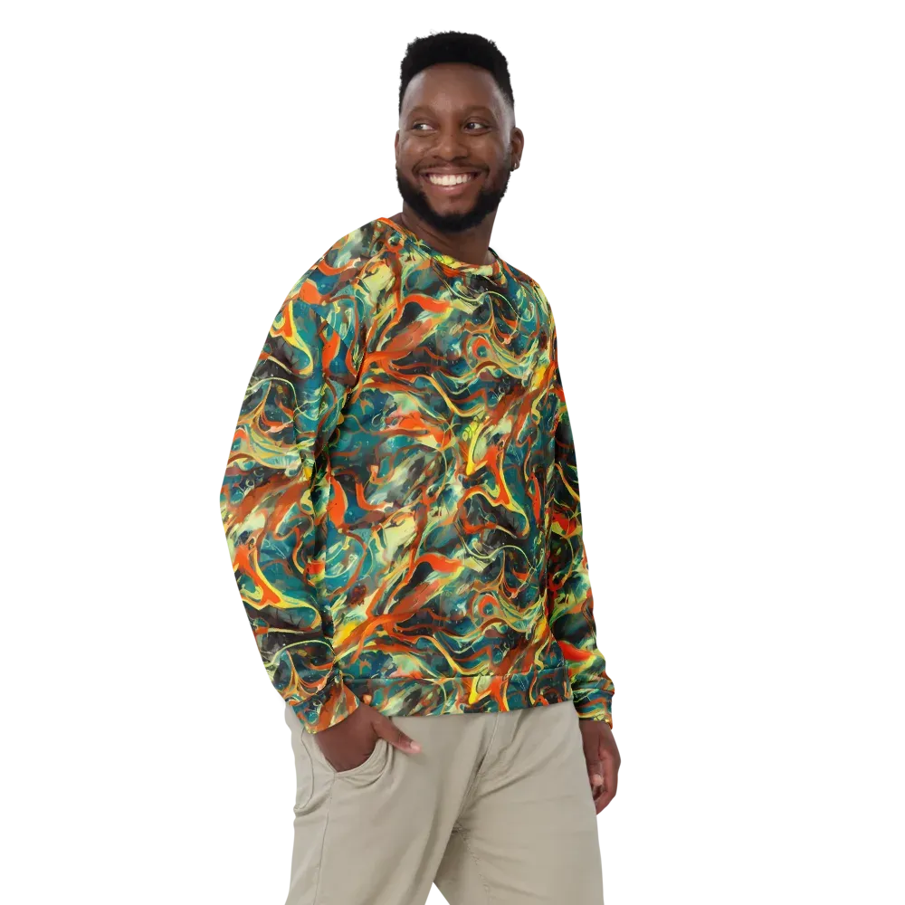 Chromatic Vortex on Sweatshirt — Front