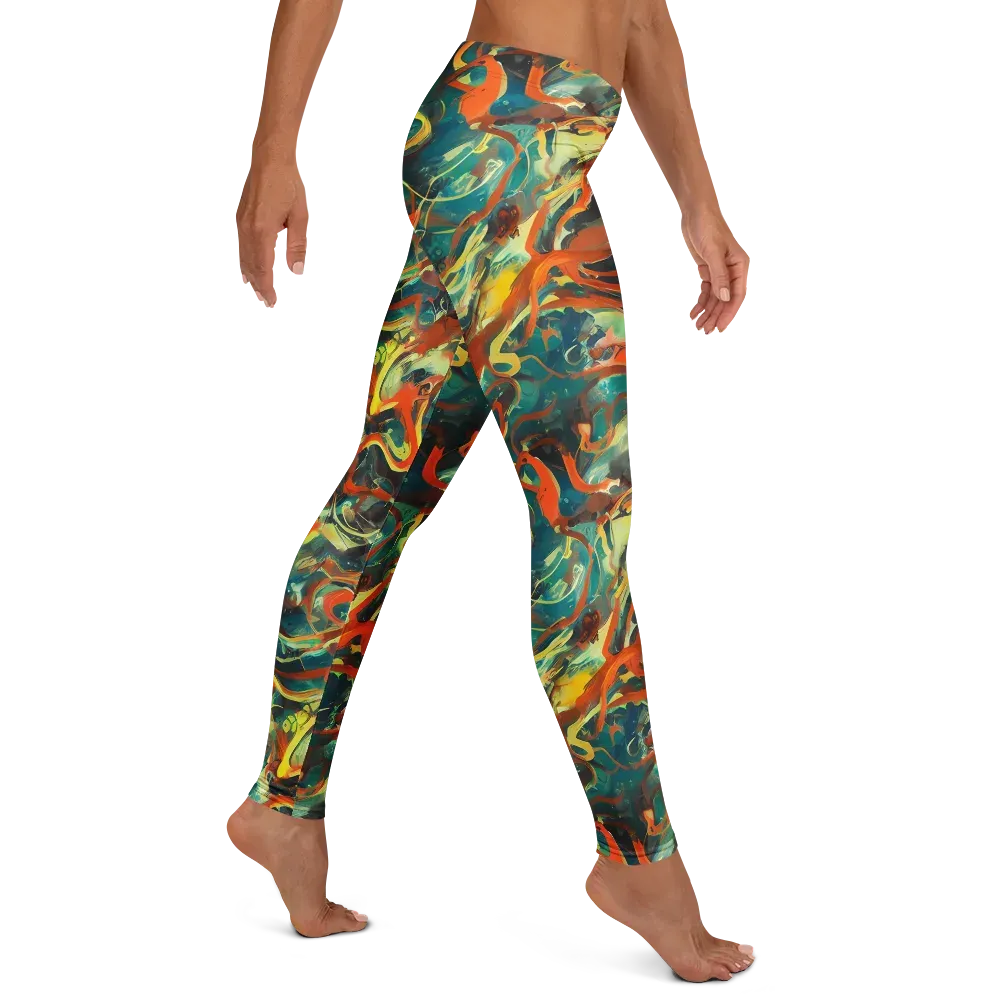 Chromatic Vortex on Leggings — Right